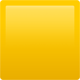 Apple design of the yellow square emoji verson:ios 16.4