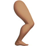 Apple design of the leg: medium skin tone emoji verson:ios 16.4