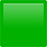 Apple design of the green square emoji verson:ios 16.4