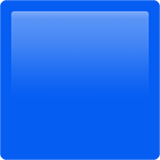 Apple design of the blue square emoji verson:ios 16.4