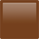 Apple design of the brown square emoji verson:ios 16.4