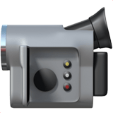 Apple design of the video camera emoji verson:ios 16.4