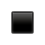 Apple design of the black small square emoji verson:ios 16.4