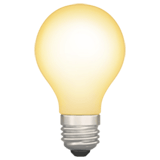 Apple design of the light bulb emoji verson:ios 16.4