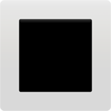Apple design of the white square button emoji verson:ios 16.4