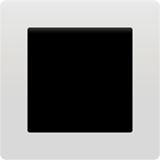 Apple design of the white square button emoji verson:ios 16.4