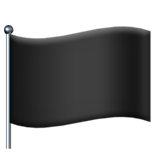 Apple design of the black flag emoji verson:ios 16.4