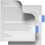 Apple design of the bookmark tabs emoji verson:ios 16.4
