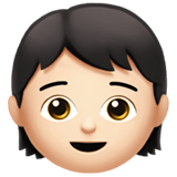 Apple design of the child: light skin tone emoji verson:ios 16.4