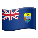 Apple design of the flag: Ascension Island emoji verson:ios 16.4