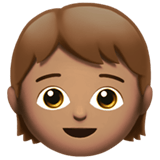 Apple design of the child: medium skin tone emoji verson:ios 16.4