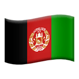 Apple design of the flag: Afghanistan emoji verson:ios 16.4