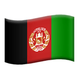 Apple design of the flag: Afghanistan emoji verson:ios 16.4