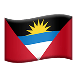 Apple design of the flag: Antigua & Barbuda emoji verson:ios 16.4