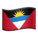 Apple design of the flag: Antigua & Barbuda emoji verson:ios 16.4