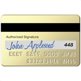 Apple design of the credit card emoji verson:ios 16.4