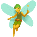 Apple design of the fairy emoji verson:ios 16.4