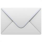 Apple design of the envelope emoji verson:ios 16.4