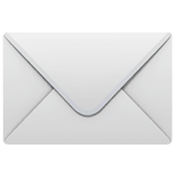 Apple design of the envelope emoji verson:ios 16.4