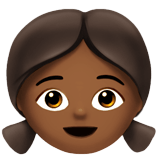 Apple design of the girl: medium-dark skin tone emoji verson:ios 16.4