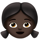 Apple design of the girl: dark skin tone emoji verson:ios 16.4