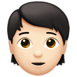 Apple design of the person: light skin tone emoji verson:ios 16.4