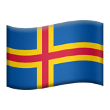 Apple design of the flag: Åland Islands emoji verson:ios 16.4
