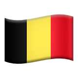Apple design of the flag: Belgium emoji verson:ios 16.4