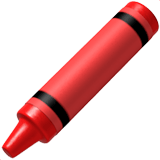 Apple design of the crayon emoji verson:ios 16.4