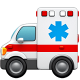 Apple design of the ambulance emoji verson:ios 16.4