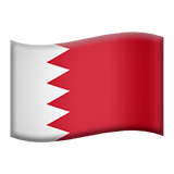 Apple design of the flag: Bahrain emoji verson:ios 16.4