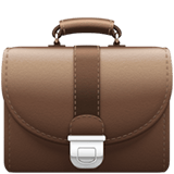 Apple design of the briefcase emoji verson:ios 16.4