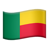 Apple design of the flag: Benin emoji verson:ios 16.4