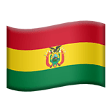 Apple design of the flag: Bolivia emoji verson:ios 16.4