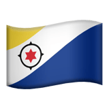 Apple design of the flag: Caribbean Netherlands emoji verson:ios 16.4