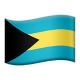 Apple design of the flag: Bahamas emoji verson:ios 16.4