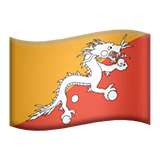 Apple design of the flag: Bhutan emoji verson:ios 16.4