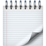 Apple design of the spiral notepad emoji verson:ios 16.4