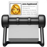 Apple design of the card index emoji verson:ios 16.4