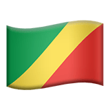 Apple design of the flag: Congo - Brazzaville emoji verson:ios 16.4