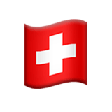 Apple design of the flag: Switzerland emoji verson:ios 16.4