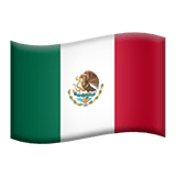 Apple design of the flag: Mexico emoji verson:ios 16.4