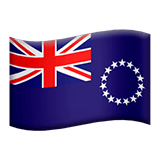 Apple design of the flag: Cook Islands emoji verson:ios 16.4