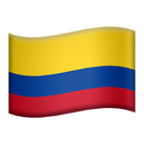 Apple design of the flag: Colombia emoji verson:ios 16.4