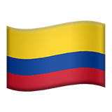 Apple design of the flag: Colombia emoji verson:ios 16.4