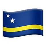 Apple design of the flag: Curaçao emoji verson:ios 16.4