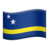 Apple design of the flag: Curaçao emoji verson:ios 16.4