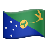 Apple design of the flag: Christmas Island emoji verson:ios 16.4