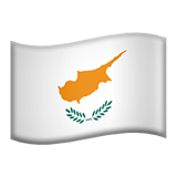 Apple design of the flag: Cyprus emoji verson:ios 16.4