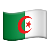 Apple design of the flag: Algeria emoji verson:ios 16.4